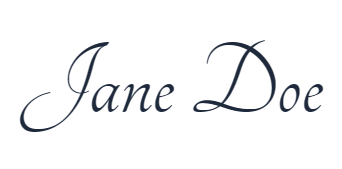 Emphasized first name signature showing approachable personality - Professional signature maker